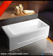 חדש להגיע עמוק סיפון אפרון משטח מוצק אקריליק השריית אמבטיה