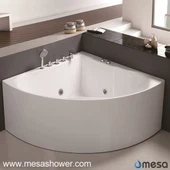 חלקה פינה אקריליק מגזר עיצוב פשוט מודרני חם למכירה אמבט ג'קוזי מערבולת אמבטיה אמבטיה עם מחיר זול