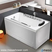 פשוט עיצוב פינת מלבן מערבולת עיסוי Jetted אקריליק אמבטיה אמבטיה למכירה