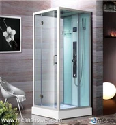 מרובע מקלחת מקלחת עם דלת אחת דלת זכוכית