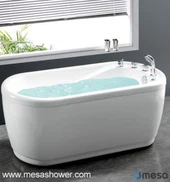 לבן עמוק עומד לבד משטח מוצק אמבטיה אקריליק