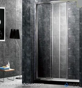 חדש פשוט עיצוב מתקפל אמבטיה מחיר זול הזזה דלת מקלחת