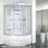 1/4 פינה עגולה מגש גבוה ומקלחת מקלחת חדר קומבו MER-8032