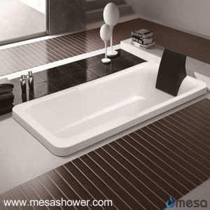 עיצוב פשוט לבן מלבן אקרילי צורה ירידה ב-השריית אמבט חם