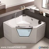 ניו פינה זכוכית יהלום אקריליק מערבולת זול מחיר זול אמבטיה אמבטיה